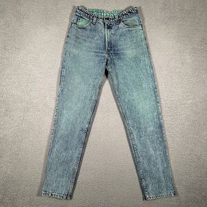 Vintage‎ Levis 575 Jeans Womens 29x32 Blue Light Wash Orange Tab Tapered 70s USA